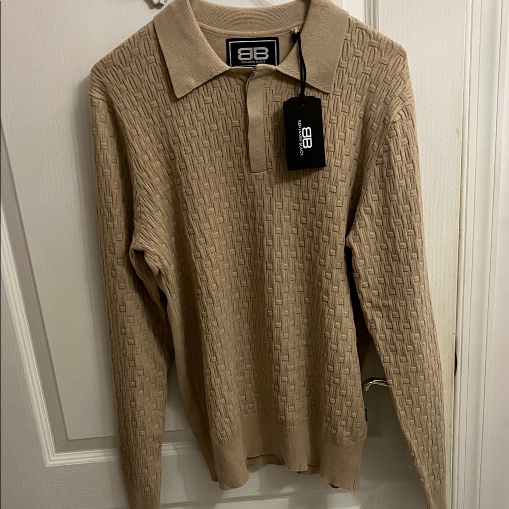 Beige Men's Jersey Shirt